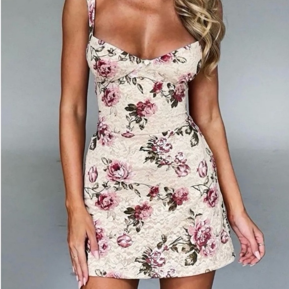 Tiger Mist Pink mini dress
